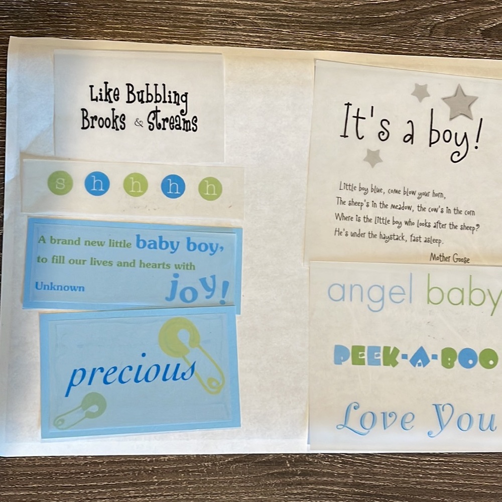 Baby scrapbooking variety stickers and vellum. - Picture 4 of 7